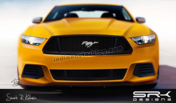 2015 ford mustang rendering 600x352 at 2015 Ford Mustang Rendered Based on Latest Spyshots