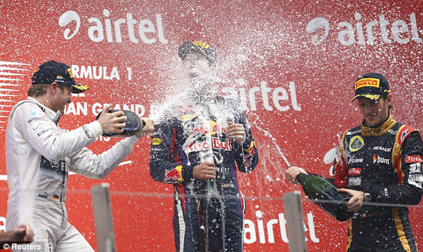 India9 at Vettel Wins Grand Prix And Championship In India