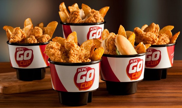 KFC Go Cup at KFC Go Cup Brings Fast Food to Cup Holders