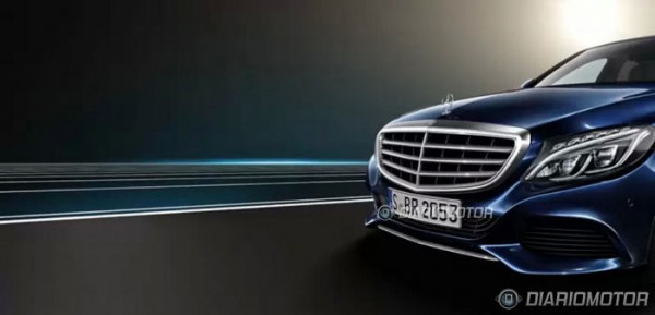 Mercedes C Class 2014 3 600x289 at New Mercedes C Class Revealed in Leaked Pictures