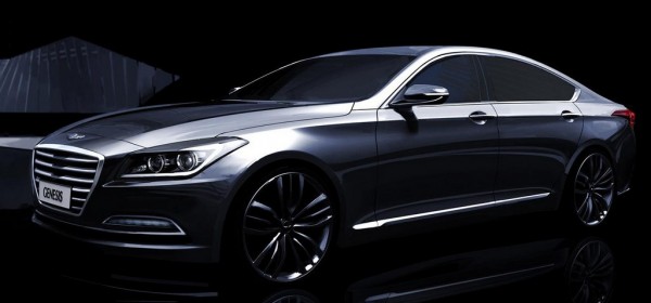 genesis rendering 1 600x280 at 2014 Hyundai Genesis Revealed in Official Renderings