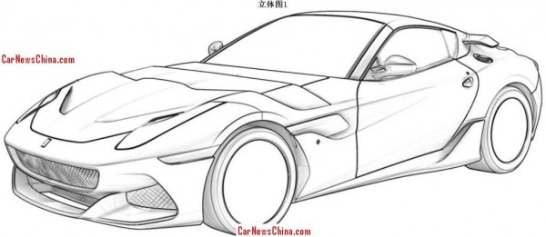 Alleged Ferrari F12 GTO Patent 1 600x261 at Alleged Ferrari F12 GTO Patent Drawings Surface Online