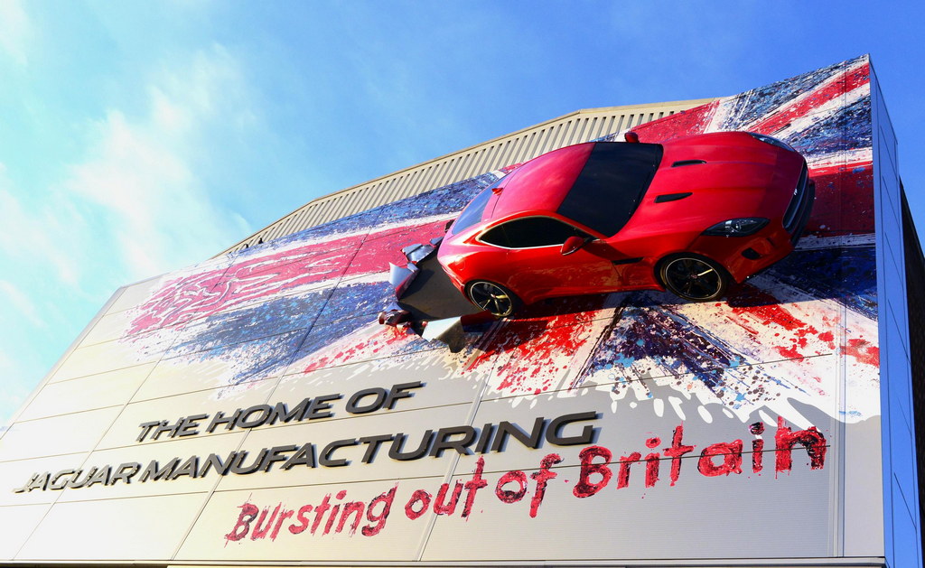 Jaguar F Type Coupe Bromwich 1 at Jaguar F Type Coupe Goes Up the Wall at Castle Bromwich