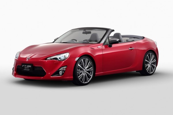 Toyota GT86 Cabrio Shows Up in Red 1 600x400 at Toyota GT86 Cabrio Shows Up in Red