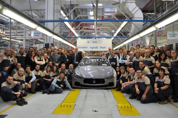 maserati 10K 600x398 at Maserati Agnelli Plant Reaches 10,000 Units Milestone