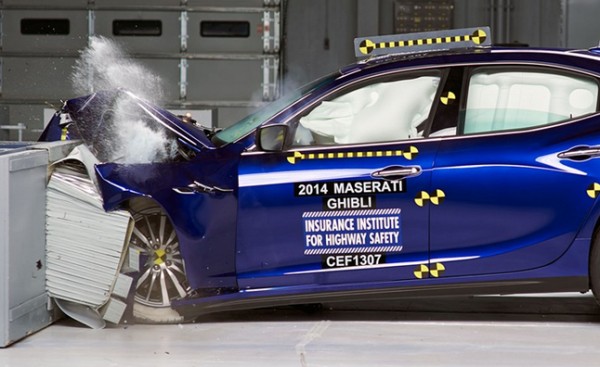 maserati ghibli crash test 600x367 at Maserati Ghibli Gets IIHS Top Safety Pick Certificate