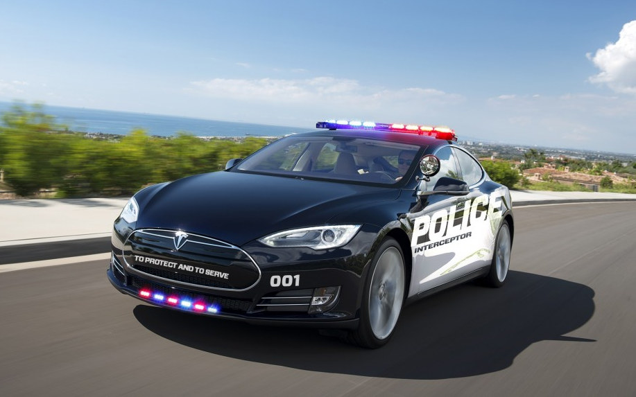 tesla model s police cruiser at San Jose PD Wants Tesla Model S Police Cars 