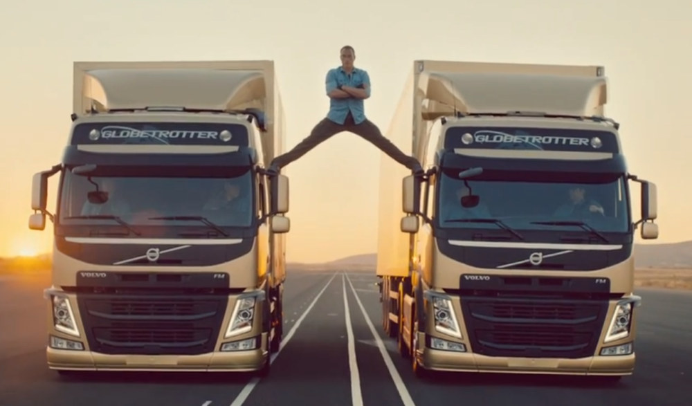 van damme volvo epic split at Epic Split: Jean Claude Van Damme Stars in Volvo Trucks Ad
