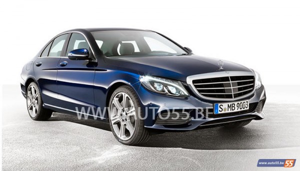 2015 Mercedes C Class Exposed 1 600x343 at 2015 Mercedes C Class Revealed New Leaked Pictures