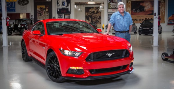 2015 Mustang Leno 600x307 at In Depth Look at 2015 Ford Mustang with Jay Leno