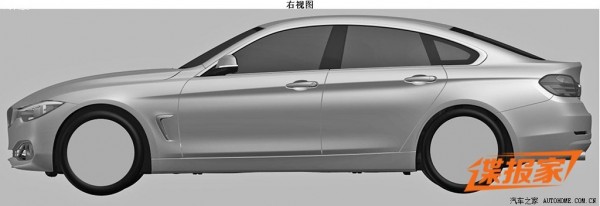 BMW 4 Series Gran Coupe 2 600x206 at BMW 4 Series Gran Coupe Revealed in Leaked Patents