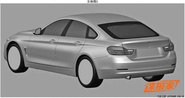 BMW 4 Series Gran Coupe 3 600x320 at BMW 4 Series Gran Coupe Revealed in Leaked Patents