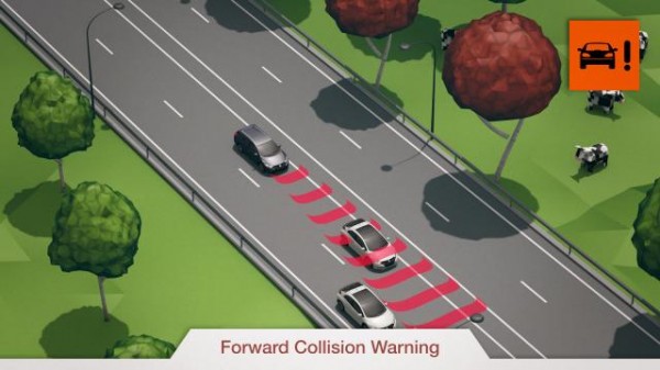 Forward Collision Warning 600x337 at 2014 Honda Civic Gets New Safety Pack (UK)