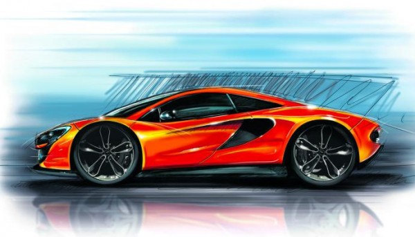 McLaren P13 sketch 600x343 at McLaren P13: Initial Details Revealed
