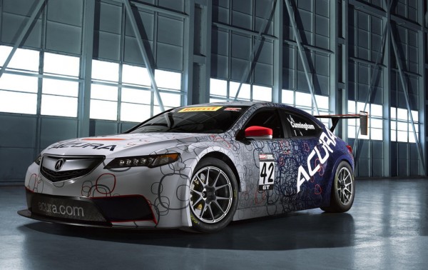Acura TLX GT Race Car 1 600x378 at Acura TLX GT Race Car Unveiled: NAIAS 2014