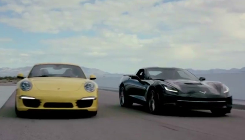 C7 vs 911 at Corvette Stingray vs Porsche 911 CS: Chris Harris Review