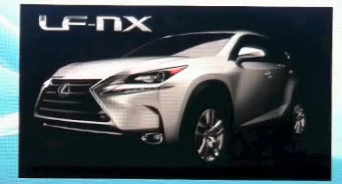 lexus lf nx snapshot at Production Lexus LF NX Previewed in Presentation Clip