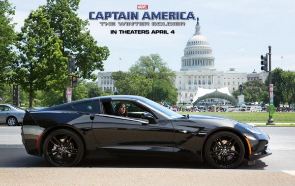Black Widow’s Corvette Stingray 600x378 at Black Widow’s Corvette Stingray Comes to Chicago Auto Show