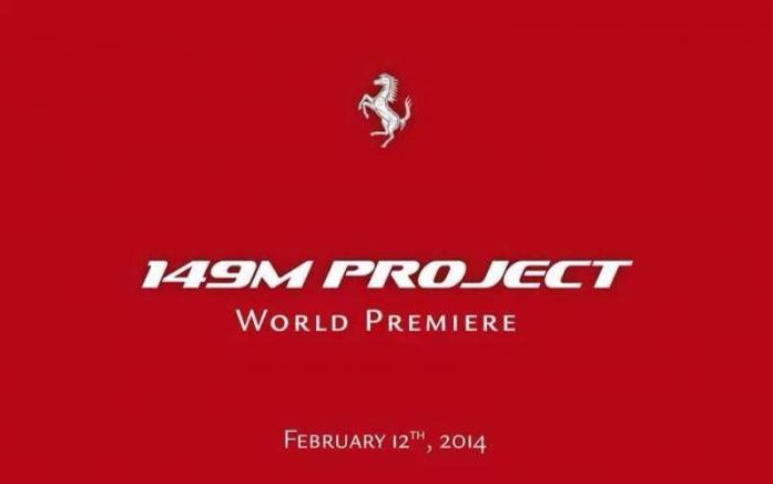 Ferrari 149M Project teaser at Ferrari 149M Project Teased for February 12 Debut