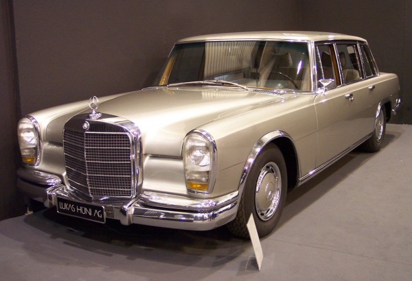 Mercedes Benz W100 600x410 at History of Mercedes Luxury Limousines: 1903   2013