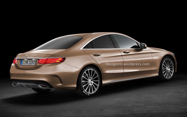 Mercedes C Class Four door Coupe 600x376 at Rendering: Mercedes C Class Four door Coupe