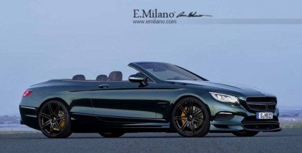 Mercedes S Class Cabriolet Rendering 600x305 at Rendering: Mercedes S Class Cabrio