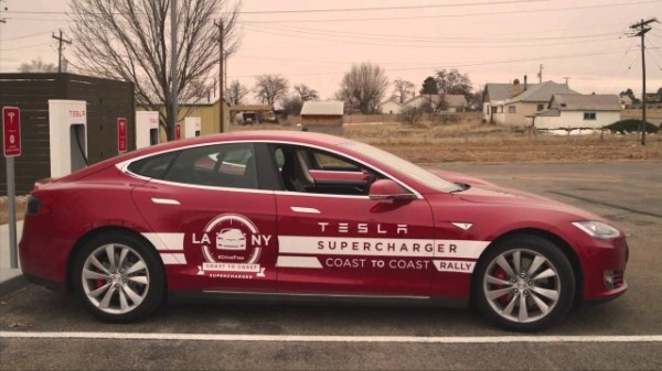 Tesla Model S Completes Coast to Coast Rally 600x337 at Tesla Model S Completes Coast to Coast Rally in Record Time 