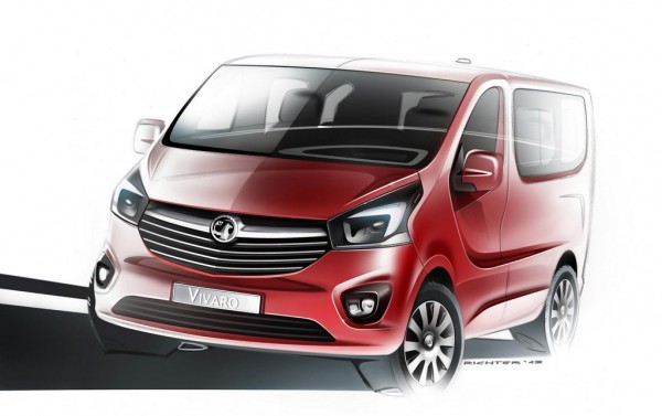 Vauxhall Vivaro 600x377 at Renault Trafic/Vauxhall Vivaro Previewed in Official Sketches 