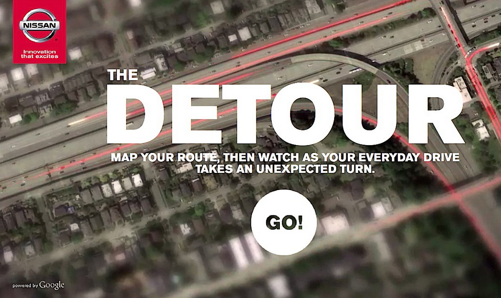 detour 01 at Test Drive 2014 Nissan Rogue on Google Maps