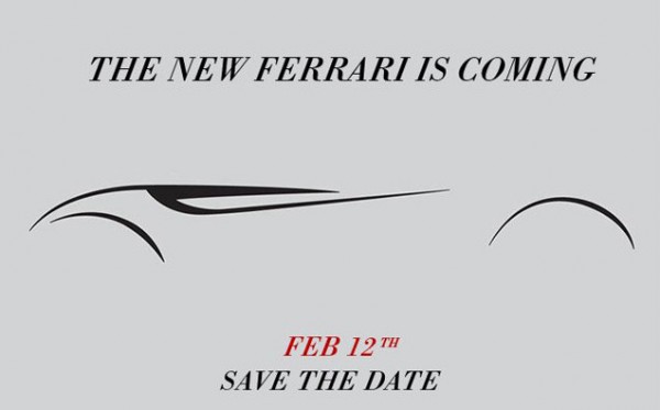 ferrari feb12 teaser 600x373 at Ferrari to Reveal a New Model Today