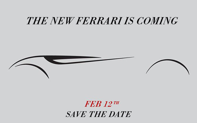ferrari feb12 teaser at Ferrari to Reveal a New Model Today