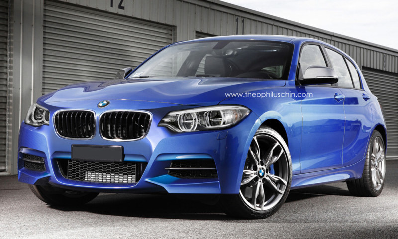 1 series facelift render at Rendering: 2015 BMW 1 Series Facelift
