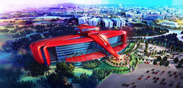 Ferrari Land Theme Park 1 600x291 at Ferrari Land Theme Park in Barcelona Set for 2016 Launch
