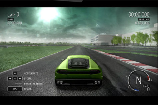 Lamborghini Huracan simulator at Lamborghini Huracan Driving Simulator Launched