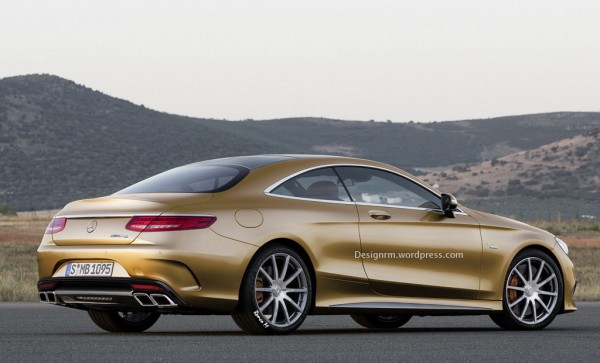 Mercedes S63 AMG Coupe Render 1 600x363 at This Is What Mercedes S63 AMG Coupe May Look Like