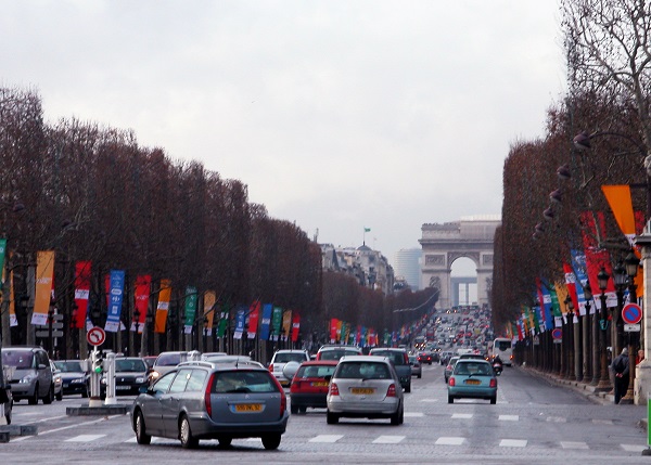 Paris at Largest Traffic Jams in History