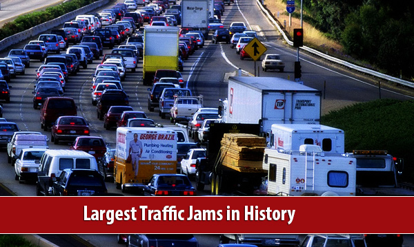 Traffic Jam at Largest Traffic Jams in History