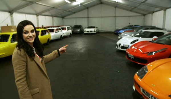 amy mcdonald top gear garage 600x349 at Amy Macdonald Gives a Tour of Top Gear Supercar Garage
