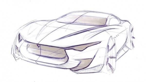 maserati alfieri sketch 1 600x339 at Maserati Alfieri Design Process Explained
