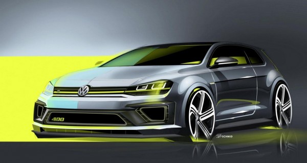 Golf R 400 Concept 1 600x318 at VW Golf R 400 Concept Headed for Beijing Debut