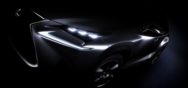 Production Lexus NX teaser 600x283 at Production Lexus NX Crossover to Debut at Beijing