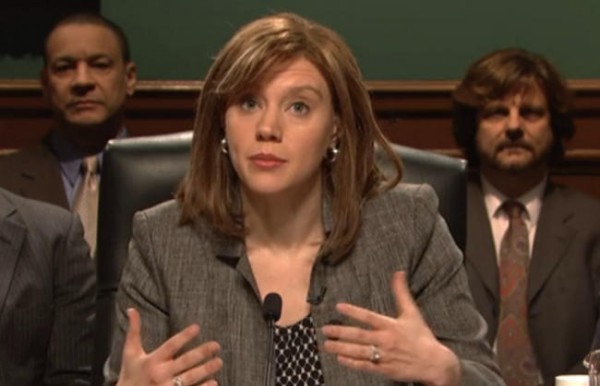SNL Mary Bara 600x386 at Saturday Night Live Spoofs GM CEO Mary Barra’s Congressional Hearing