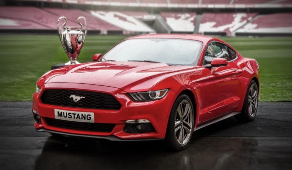 2015 Mustang UEFA 600x349 at 2015 Ford Mustang Order Book Opens During UEFA Final (UK)