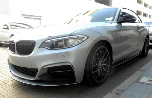 BMW 235i fitted with M Performance 0 600x388 at BMW 235i M Performance Parts Shows Up in Abu Dhabi