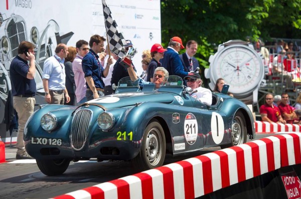 jaguar mille miglia 1 600x398 at Celebrities Talk About 2014 Mille Miglia Experience with Jaguar