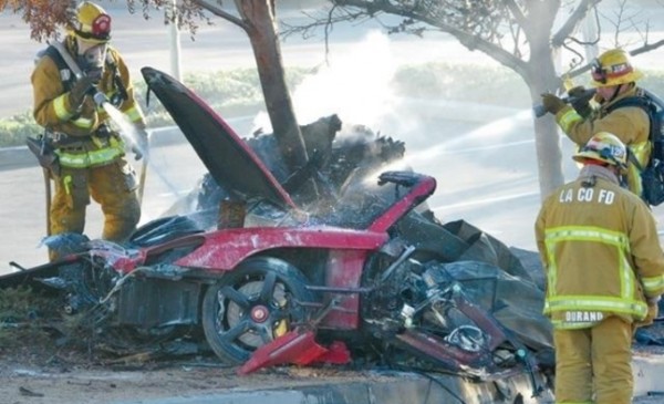paul walker crash 600x365 at Porsche Sued Over Paul Walker Crash