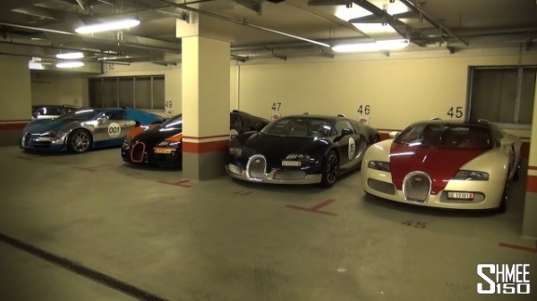 11 bugatti veyrons in munich 600x337 at 11 Bugatti Veyrons Start the 2014 Bugatti Grand Tour