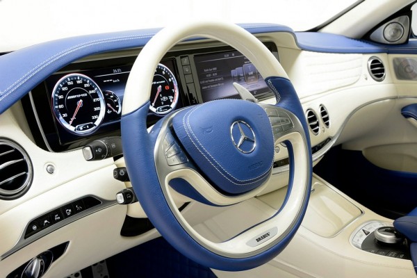 Blue Brabus S 0 0 600x400 at Brabus Mercedes S63 AMG with Blue Interior