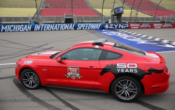 Ford Mustang NASCAR Pace Car 600x377 at 2015 Ford Mustang NASCAR Pace Car Revealed