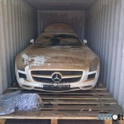 Mercedes SLS Fell Off the Ship 3 175x175 at This Mercedes SLS Fell Off the Ship En Route to Owner!